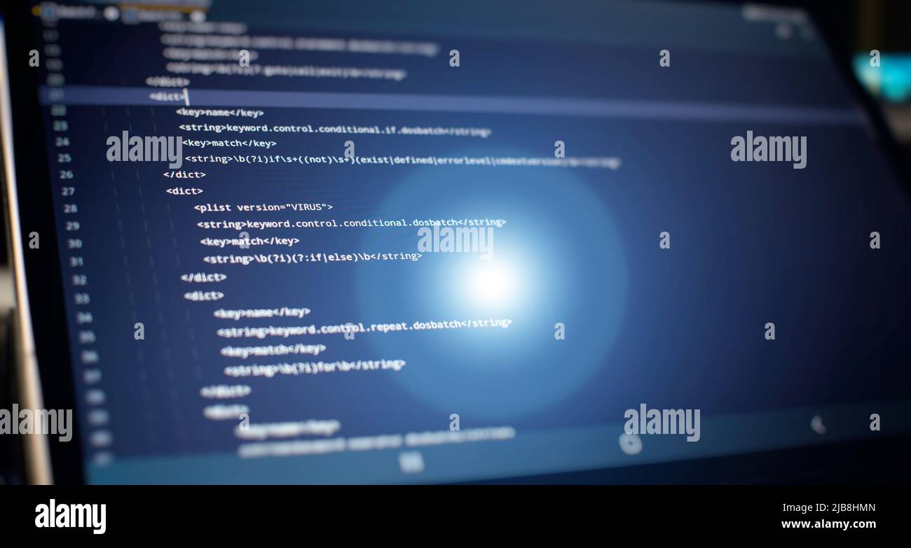 IT business. Python code computer screen. Mobile application design ...