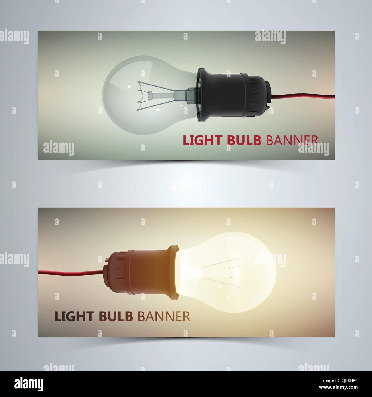 Realistic broken bulb with fire inside lights all around and dark gradient background vector illustration Stock Vector