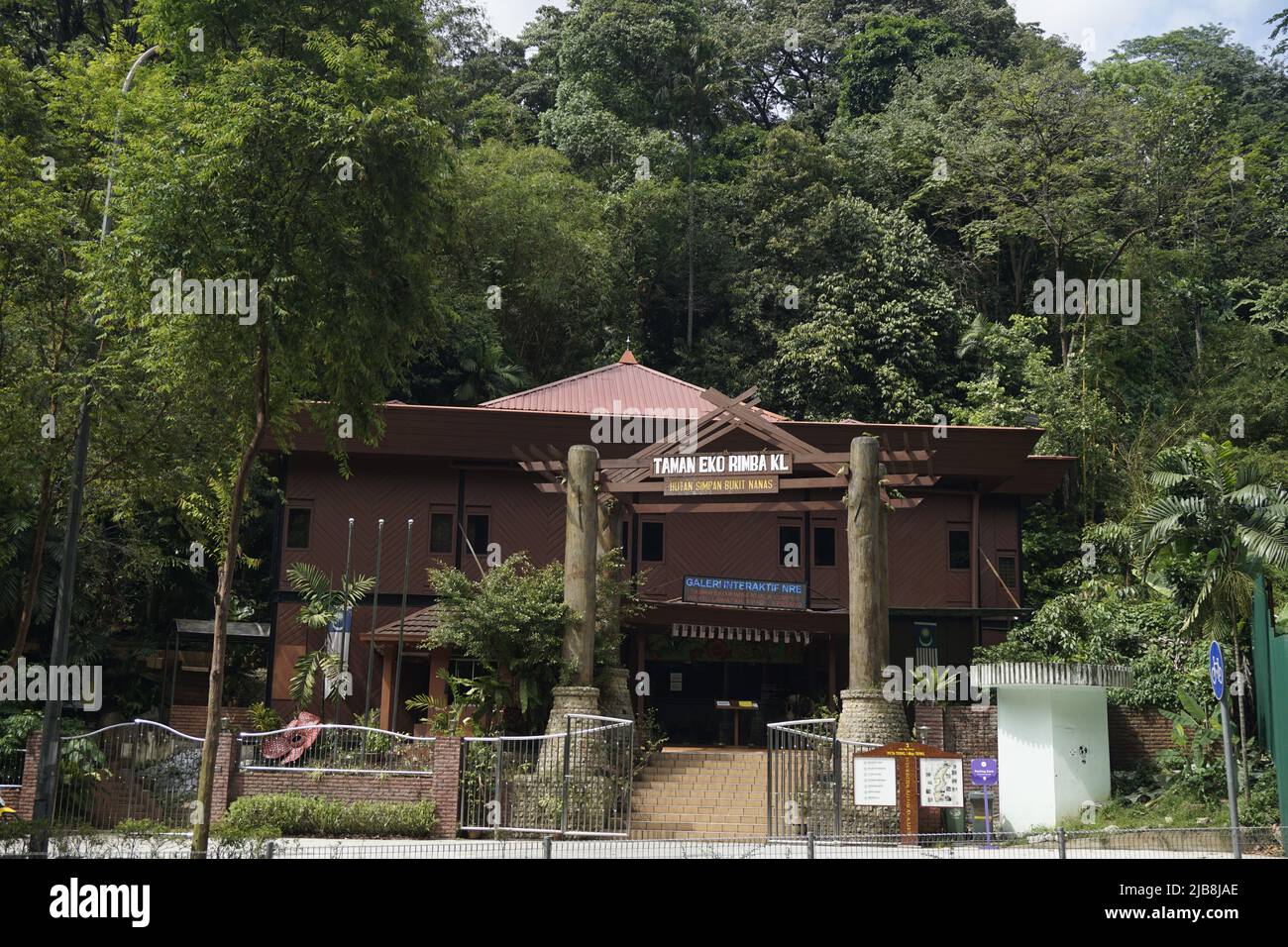 KL Forest Eco Park entrance and gallery building Stock Photo