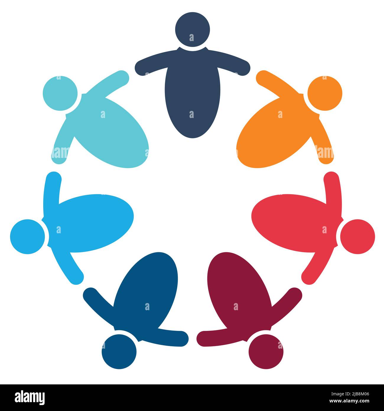 Children holding hands group Stock Vector Images - Alamy