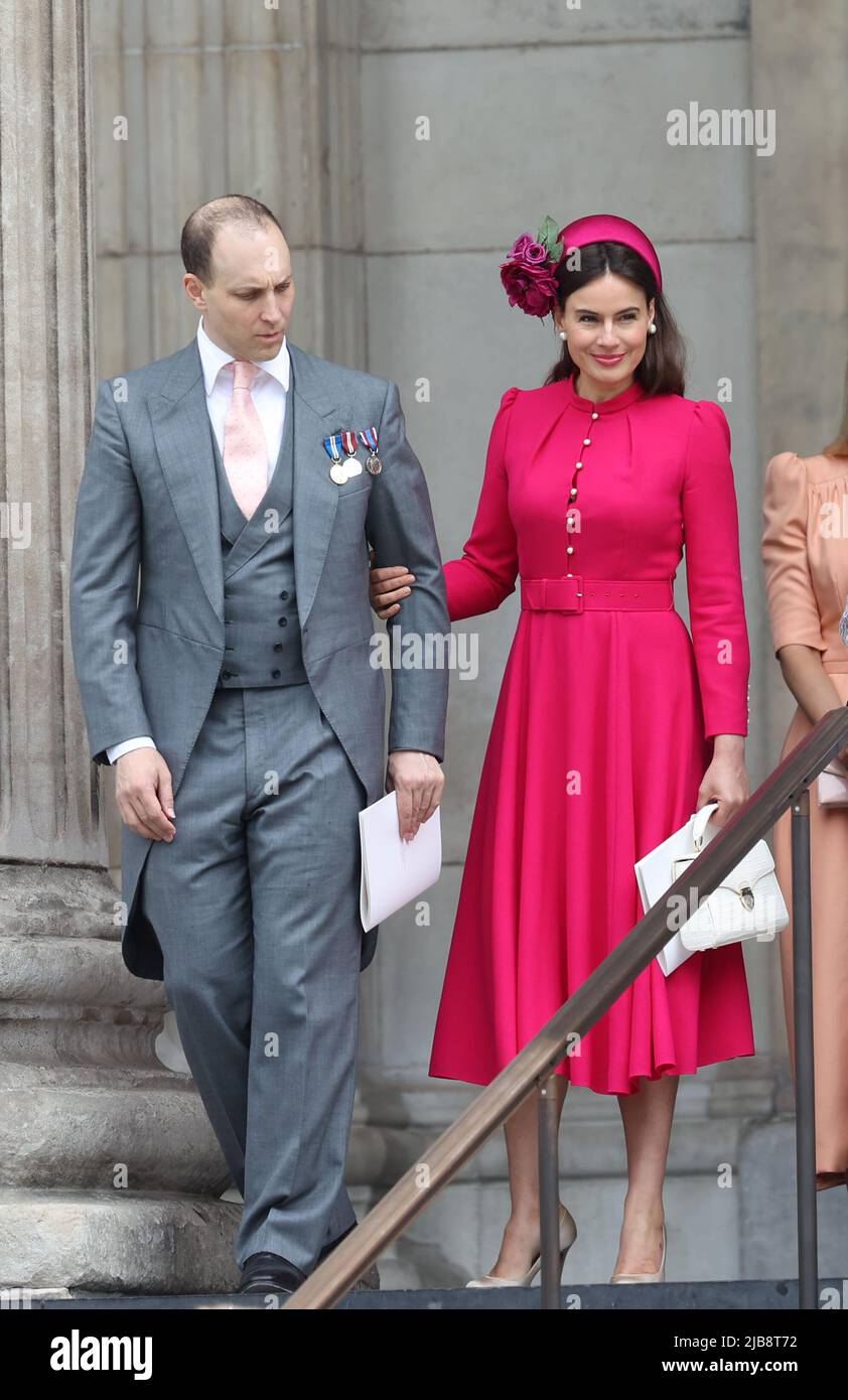 London, UK 3rd June, 2022 : Lord Frederick Windsor and Sophie Winkleman