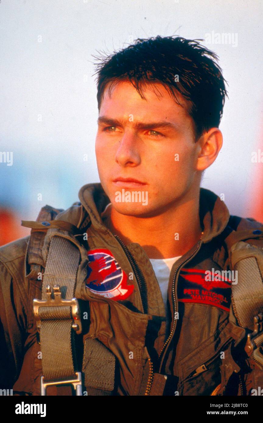 TOM CRUISE in TOP GUN (1986), directed by TONY SCOTT. Credit: PARAMOUNT  PICTURES / Album Stock Photo - Alamy