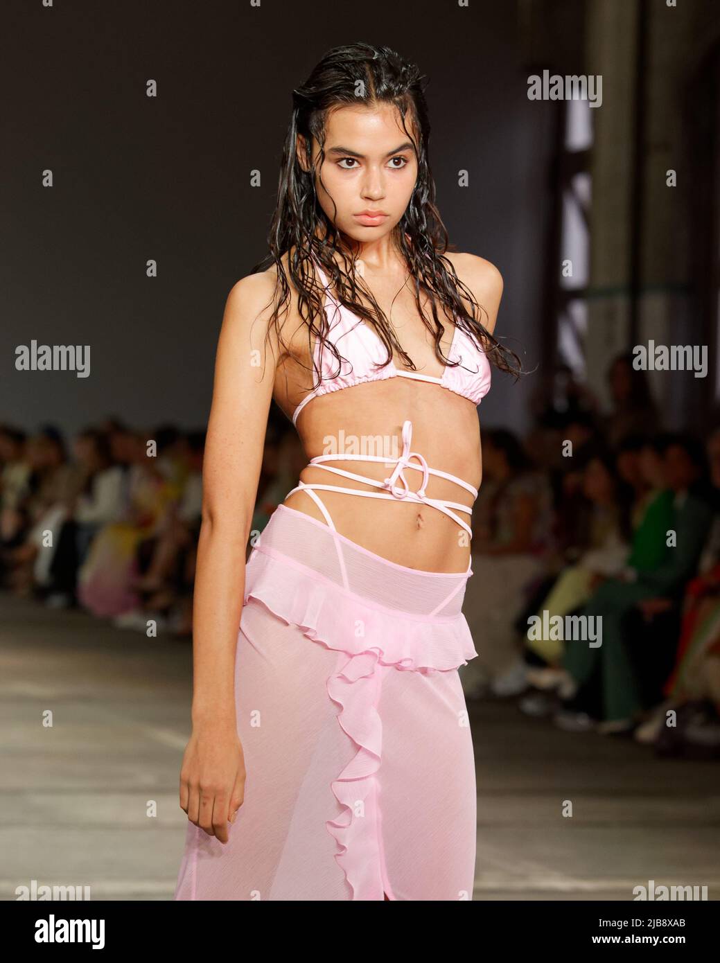 A model walks the runway during the KARLA SPETIC show during the Afterpay Australian Fashion Week 2022 at Carriageworks on May 11, 2022 in Sydney, Aus Stock Photo