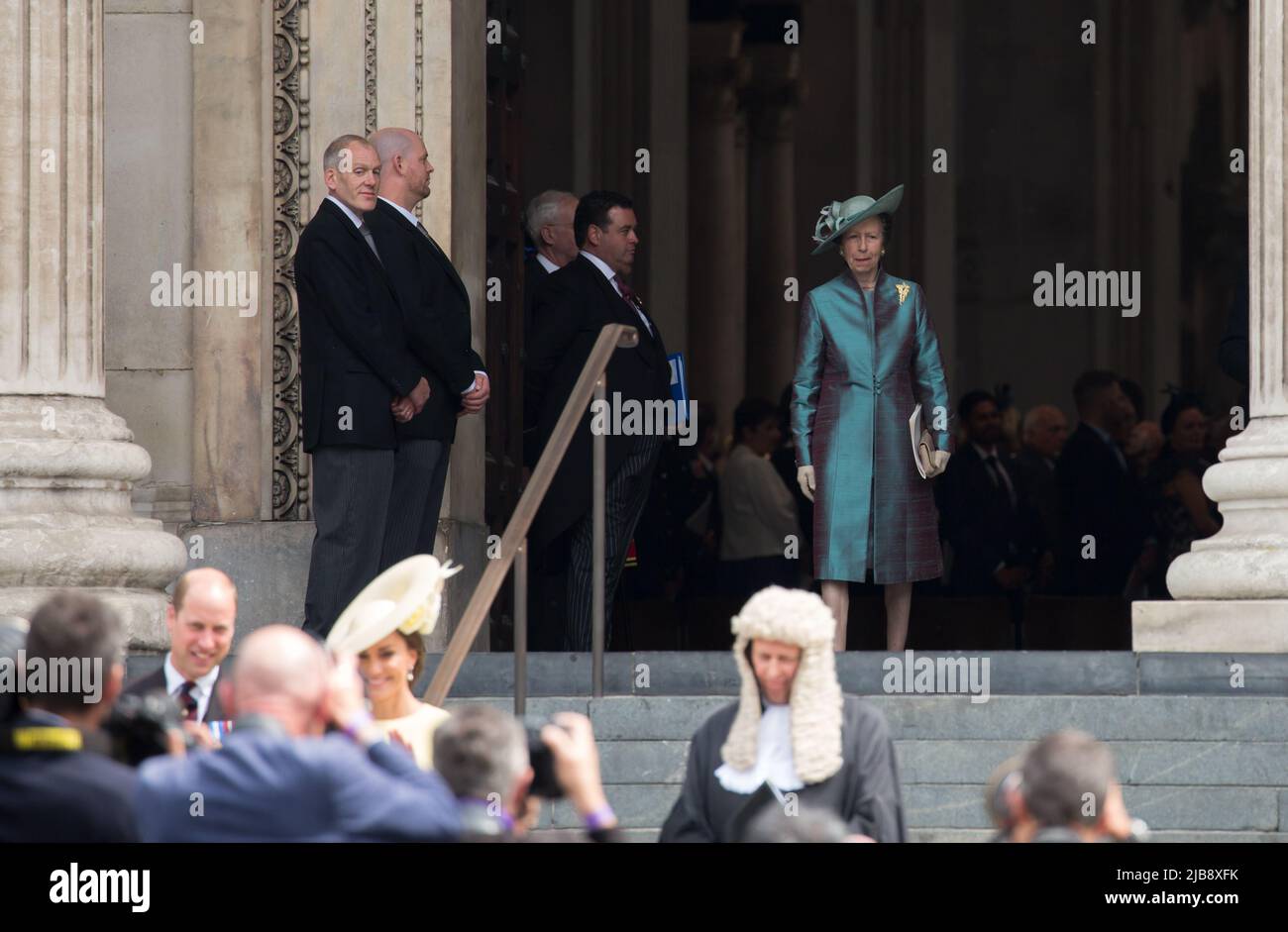 London uk 3rd june 2022 Princess Anne Service of Thanksgiving for Queen Elizabeth II’s Platinum Jubilee Stock Photo