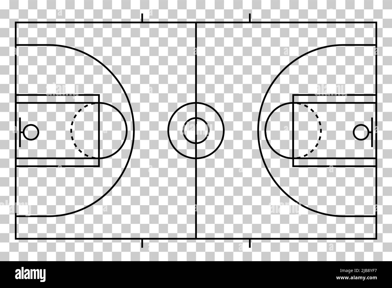 Basketball court icon, floor parquet area, top american sport symbol,  basket field vector illustration Stock Vector Image & Art - Alamy