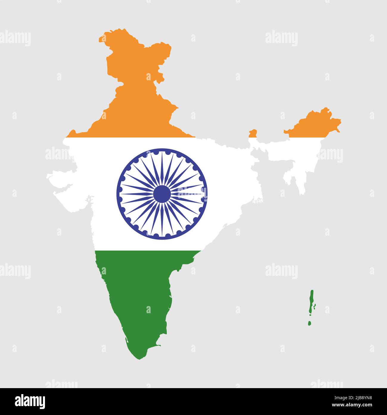 India map graphic, travel geography icon, nation country indian atlas region, vector 