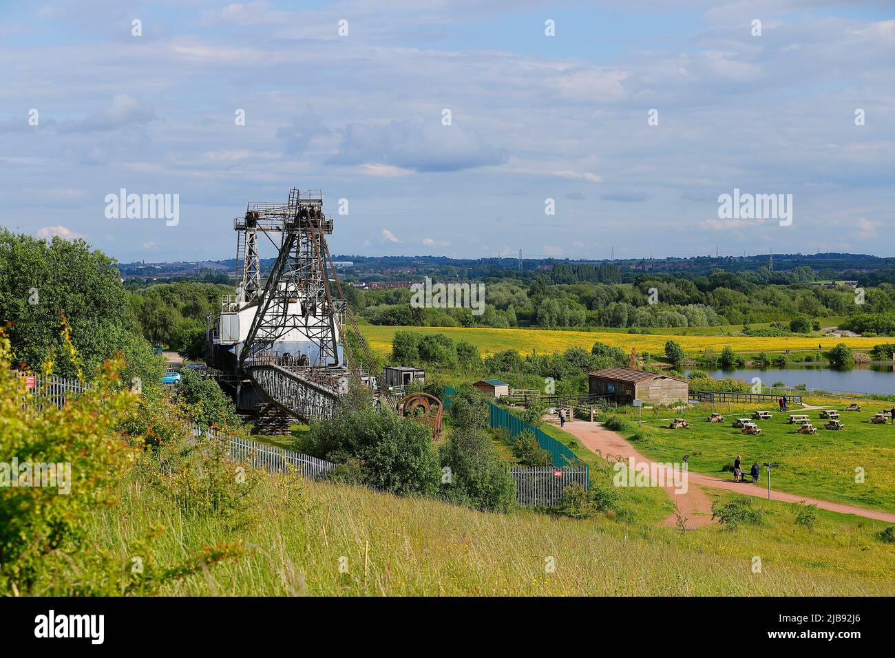 A preserved Bucyrus Erie 1150 Walking Dragline that remains on the