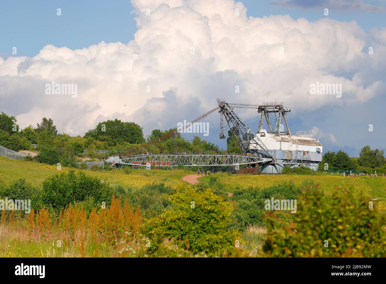 A preserved Bucyrus Erie 1150 Walking Dragline that remains on the former St Aidan's Open Cast