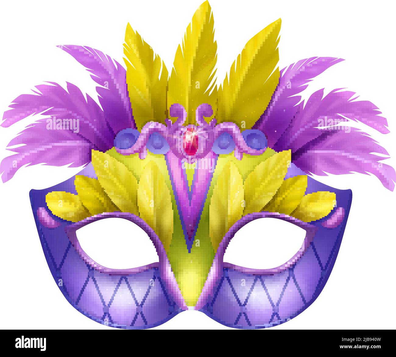 Hand drawn carnival vector mask isolated on white background. Masqeurade  mask for decorating festive invitations, banners, greeting cards. Carnaval  ac Stock Vector Image & Art - Alamy