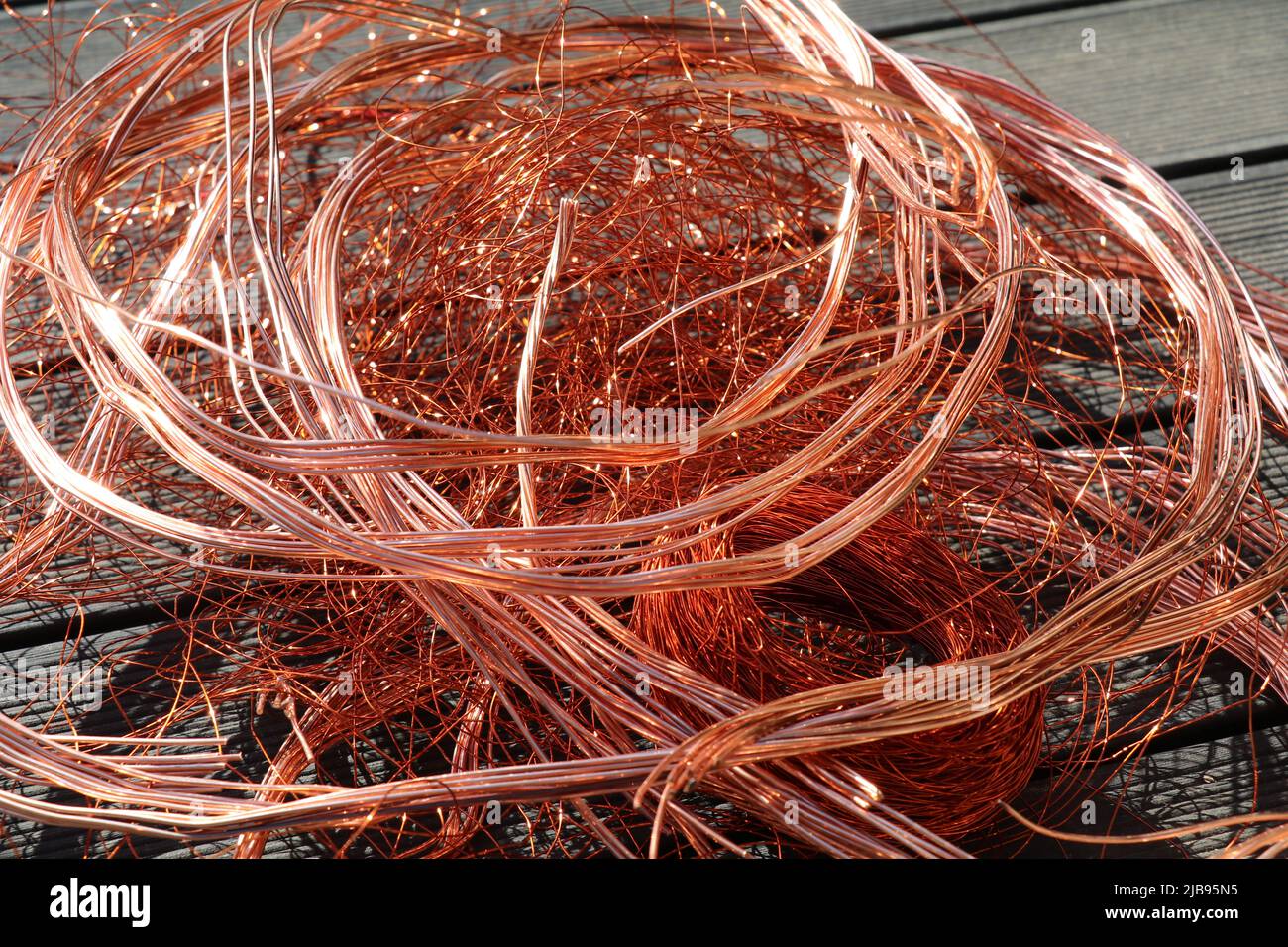 bunch of bright copper wires for recycling Stock Photo Alamy