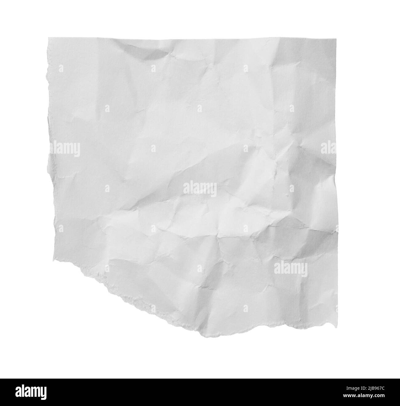 white paper ripped message torn Stock Photo