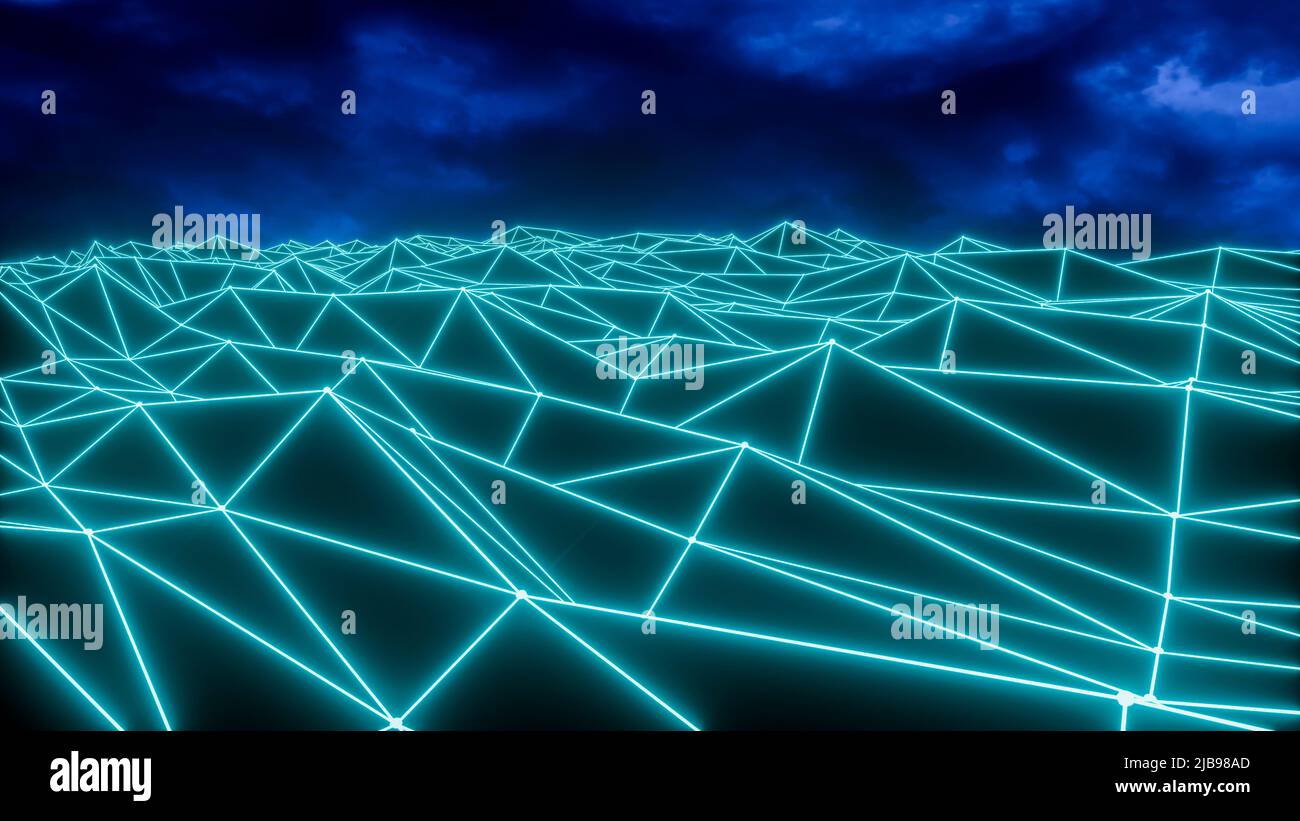 abstract network concept line connection (3d rendering Stock Photo - Alamy