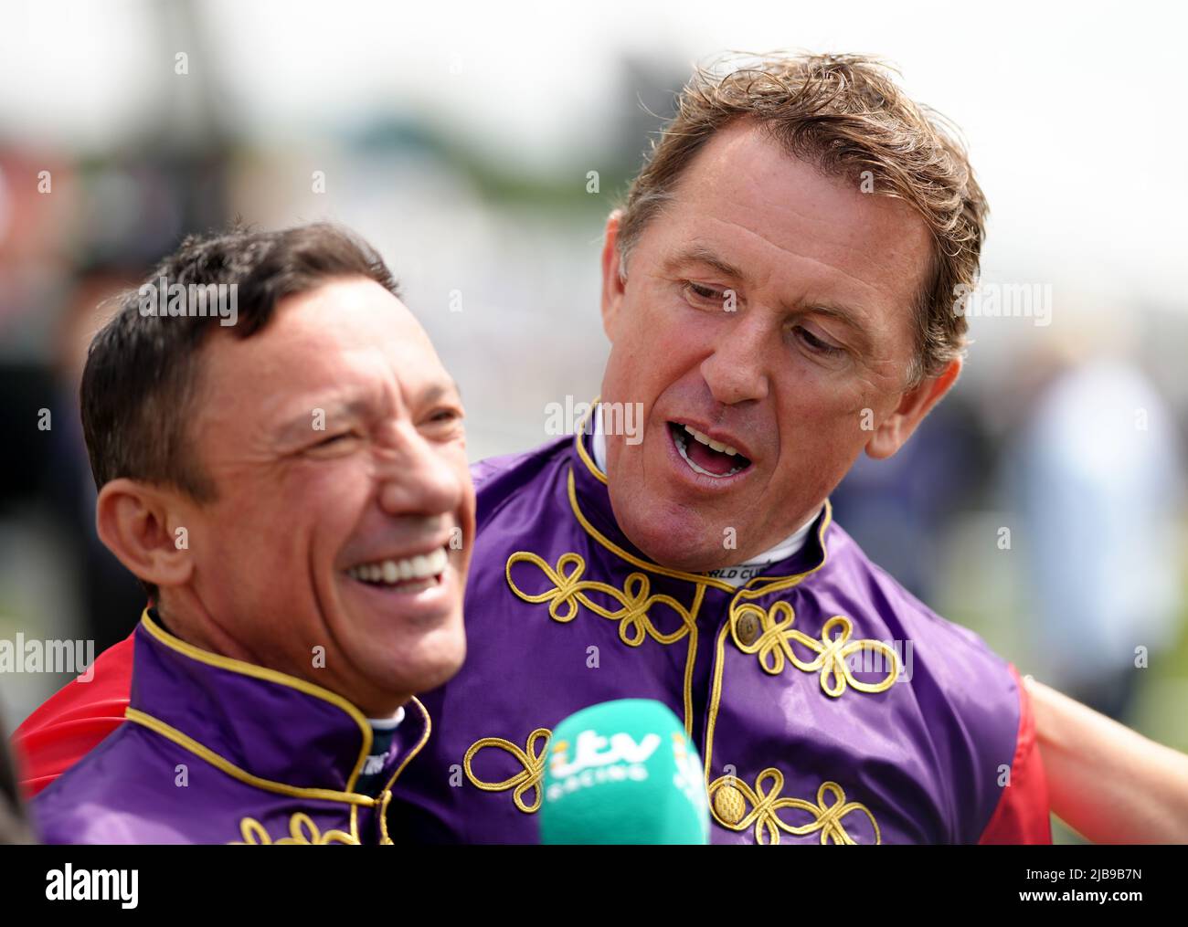 Frankie Dettori (left) and AP McCoy on Derby Day during the Cazoo Derby