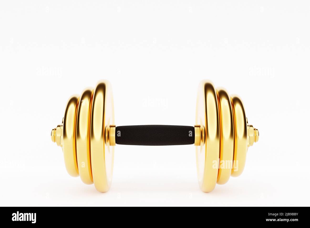 Gold dumbbell hi res stock photography and images Alamy