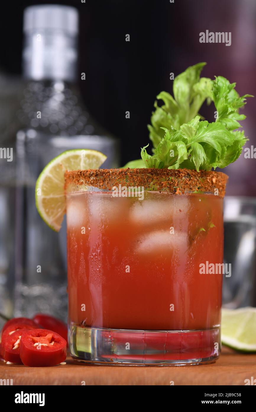 Michelada the Mexican Bloody Mary. Made with tequila, spicy sauce
