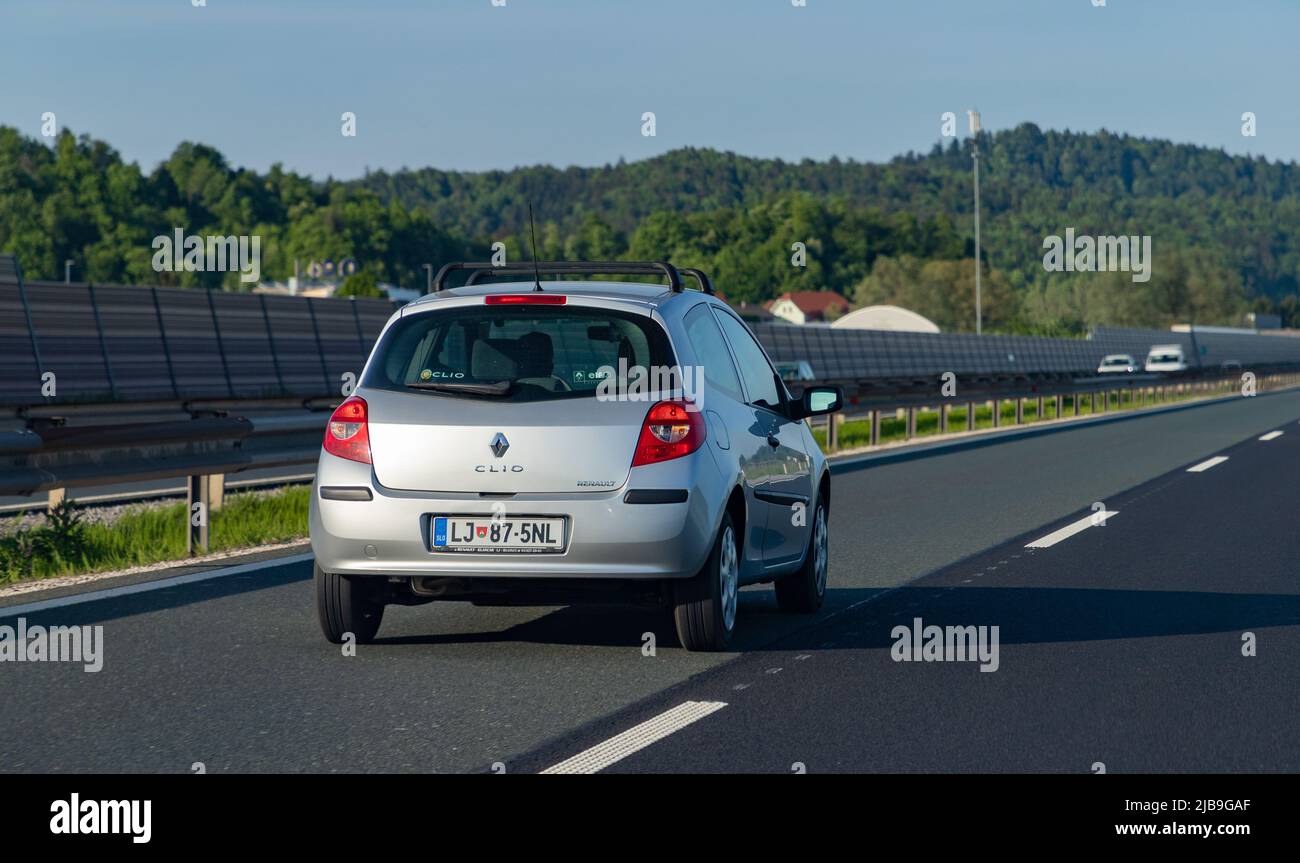 A silver renault hi-res stock photography and images - Alamy