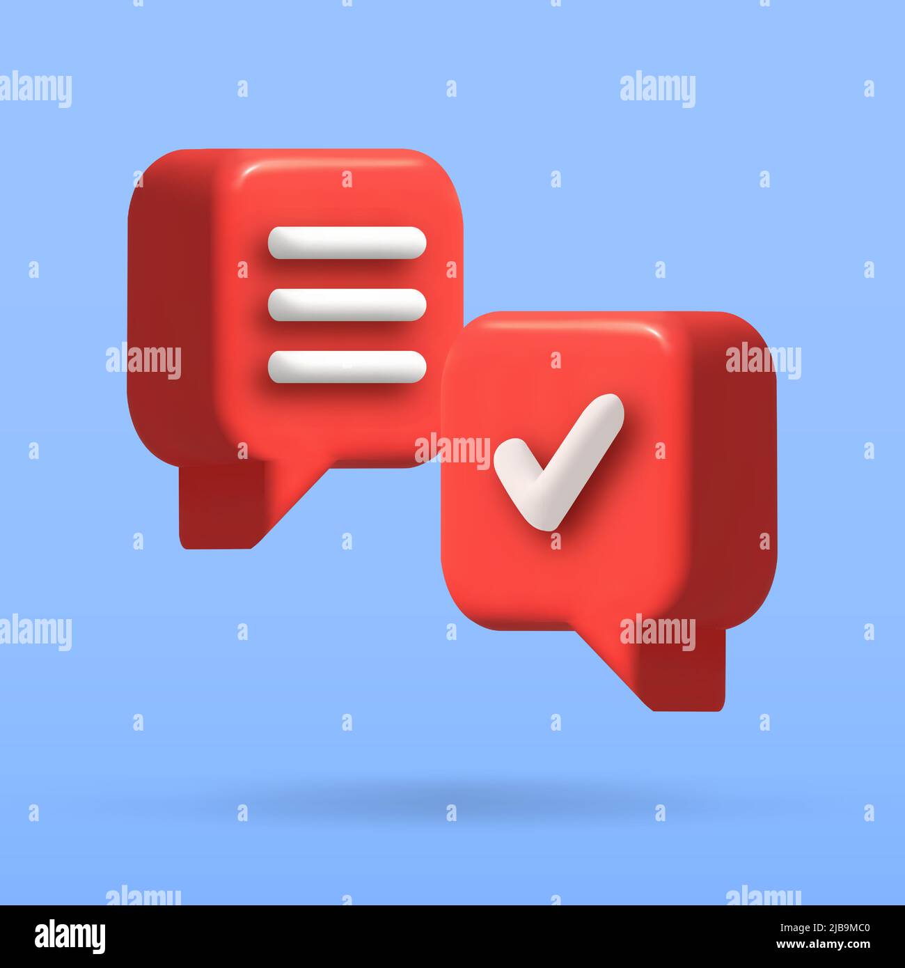 speech bubble 3d icon, Vector illustration, communication dialog bubble Stock Vector