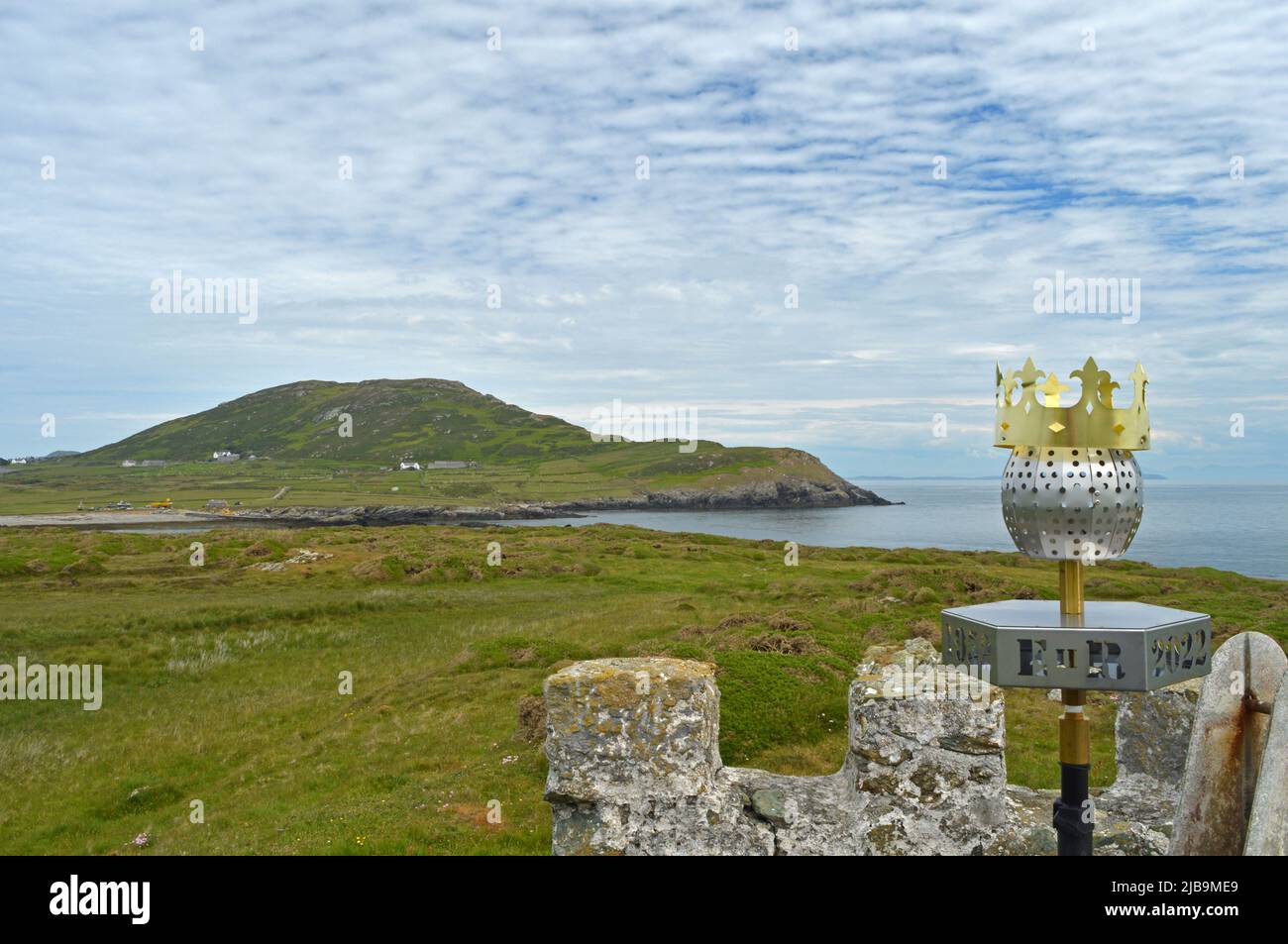 Queens Platinum Jubilee beacon on Bardsey Island, Wales Stock Photo Alamy
