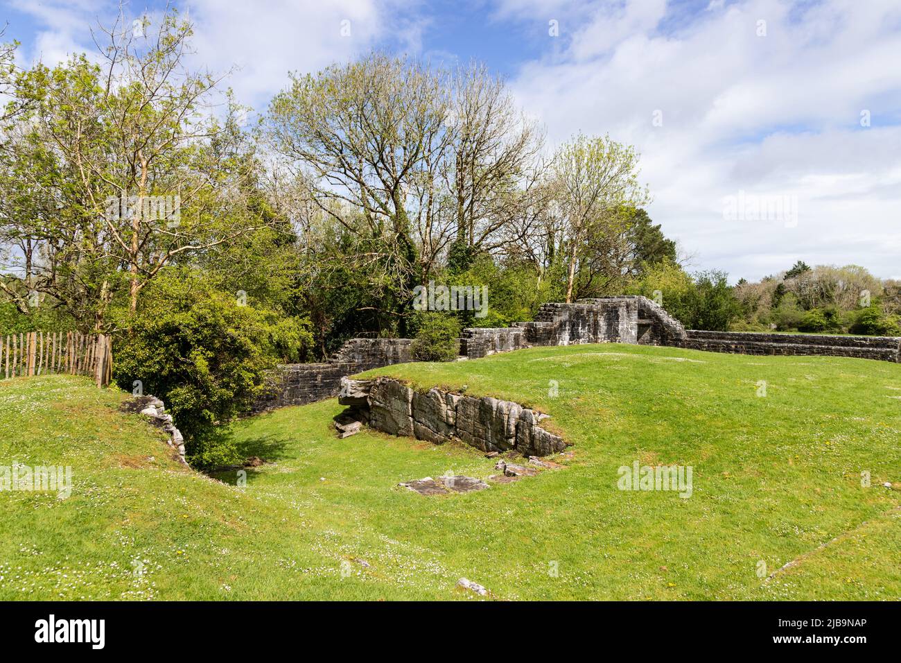Aughnaure Castle, County Galway, Ireland Stock Photo