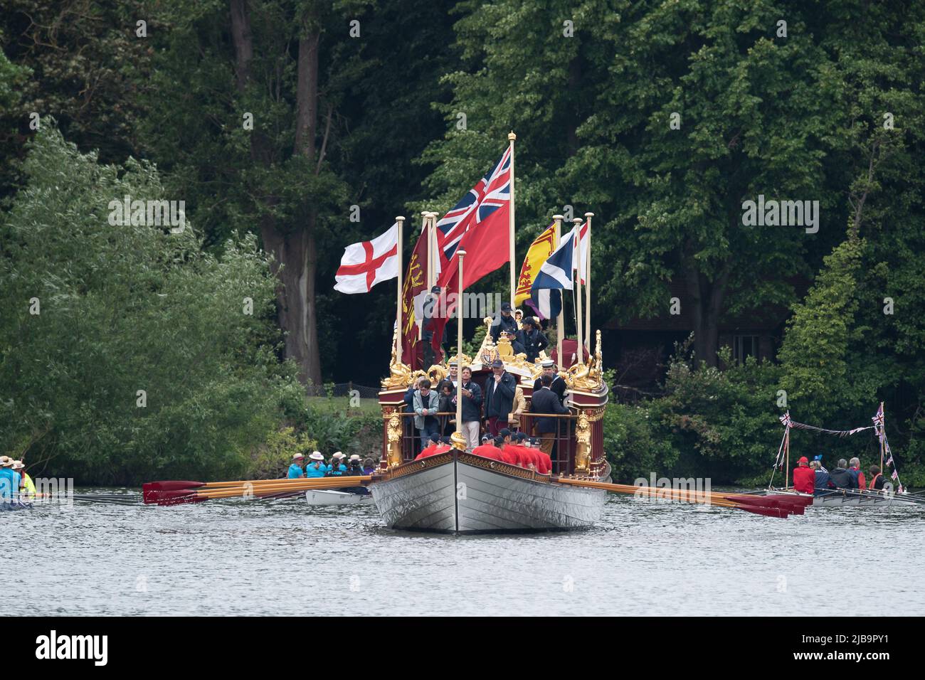 Windsor, Berkshire, UK. 4th June, 2022. A spectacular Platinum Jubilee