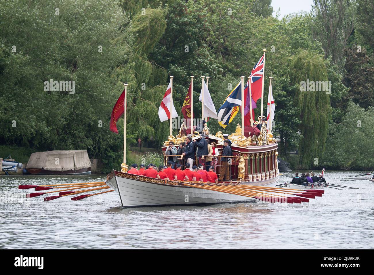 Windsor, Berkshire, UK. 4th June, 2022. A spectacular Platinum Jubilee
