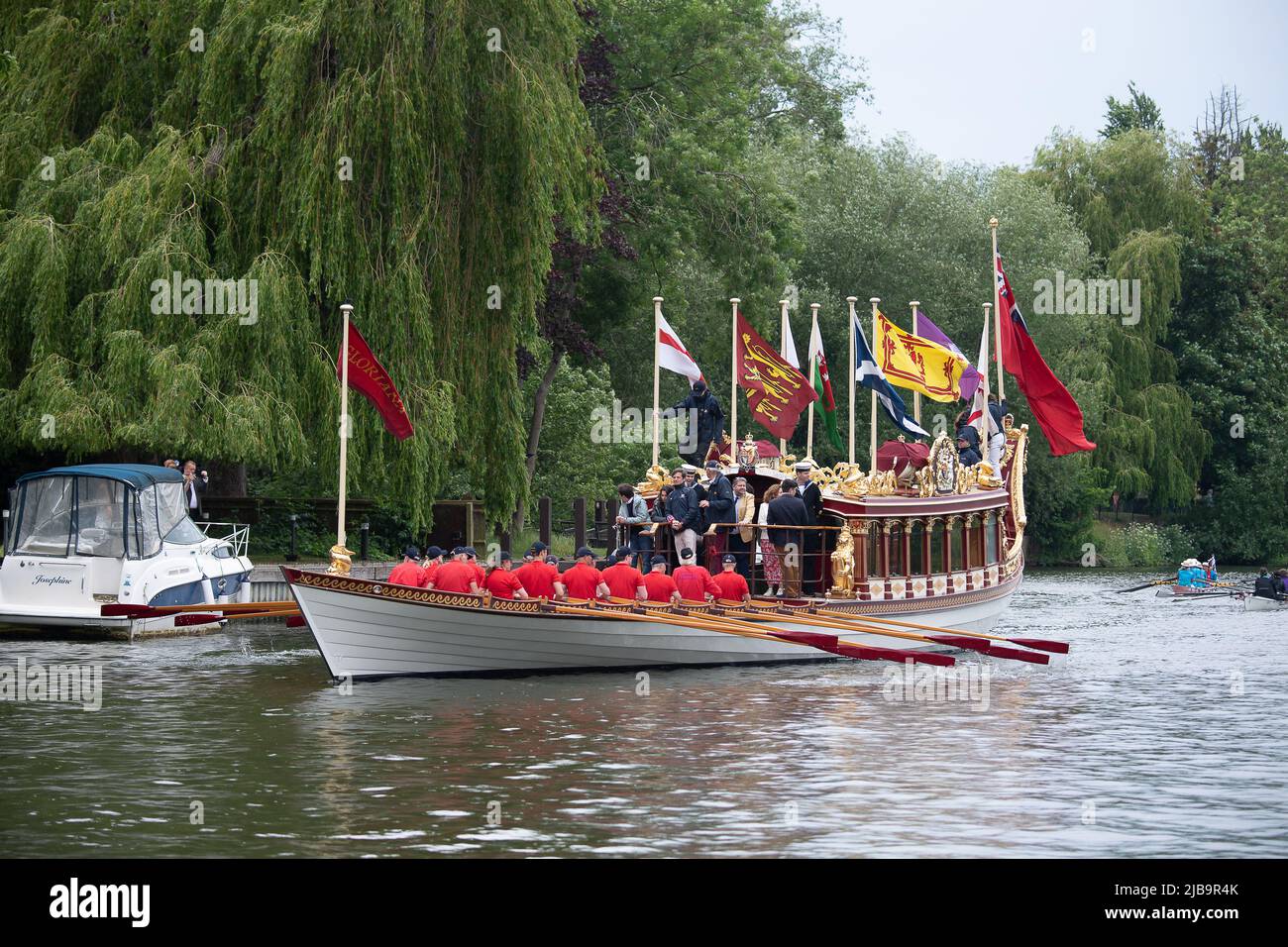 Windsor, Berkshire, UK. 4th June, 2022. A spectacular Platinum Jubilee