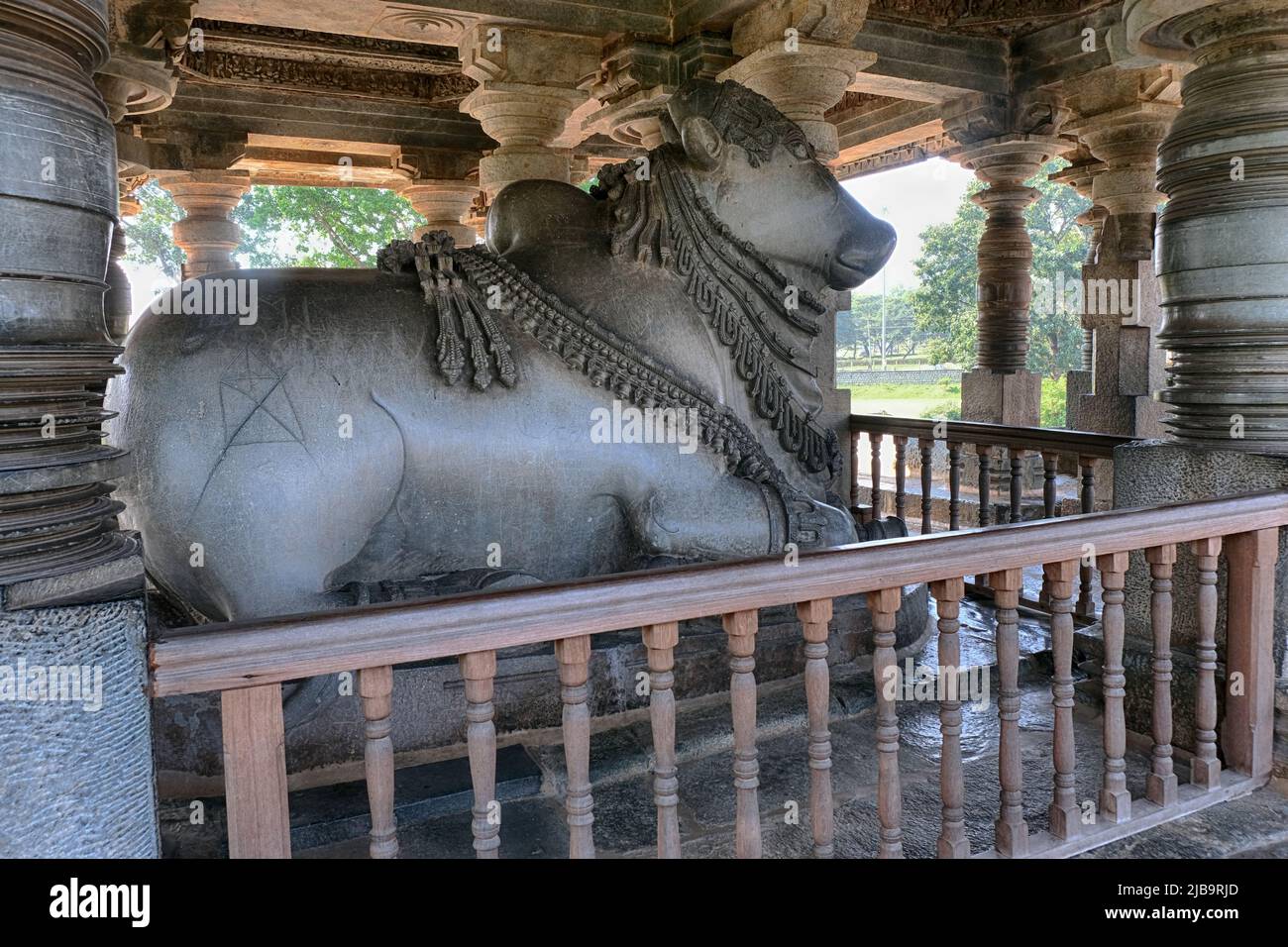 20 December 2021, largest Monolithic Nandi Statue at Hoysaleswara