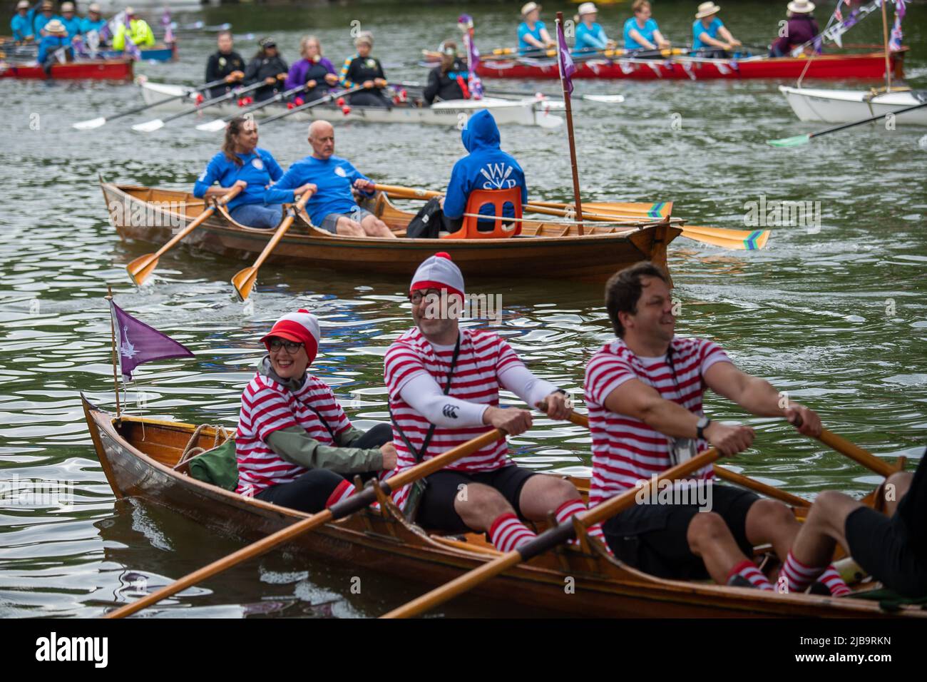 Windsor, Berkshire, UK. 4th June, 2022. A spectacular Platinum Jubilee