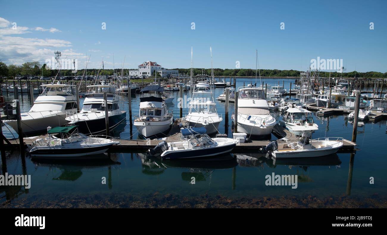Sandwich Marina - Sandwich, Massachusetts, Cape Cod, USA Stock Photo