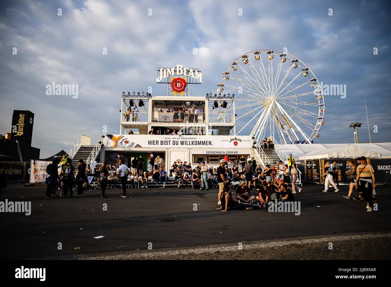 Nurburg, Germany. 03rd June, 2022. June 3, 2022, Nuerburg,  Rhineland-Palatine, Germany: Jim Beam at the Rock am Ring music festival  2022 on Friday June 3rd 2022 at the Nuerburgring in Nuerburg,  Rhineland-Palatine,