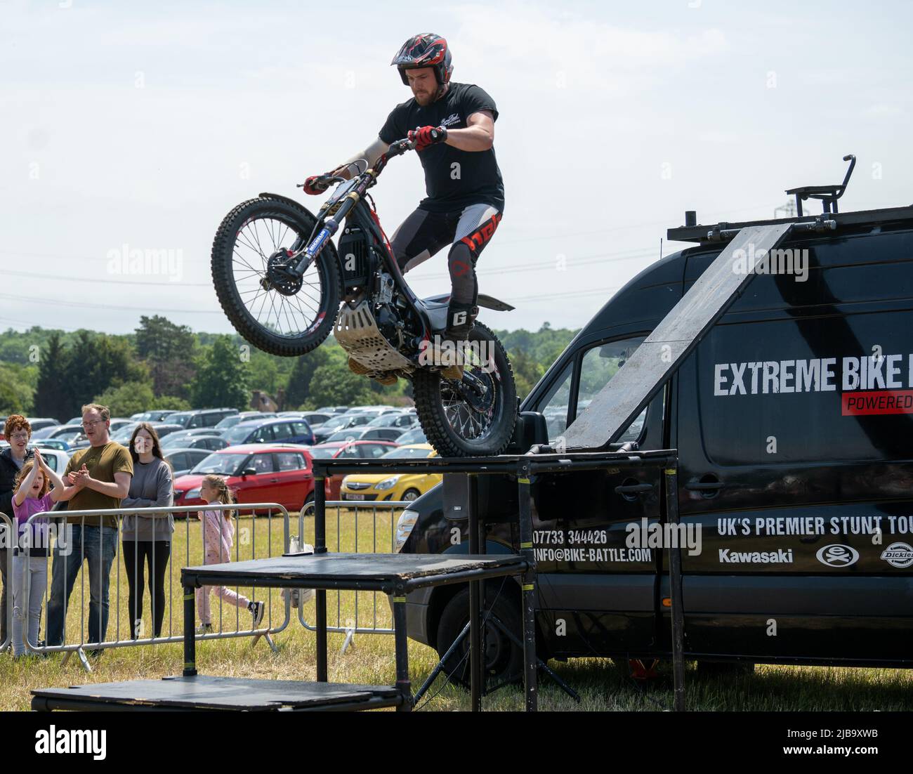 Brentwood Essex 4th June 2022 Essex Country Show, Brentwood Essex Stunt rider, Credit: Ian Davidson/Alamy Live News Stock Photo