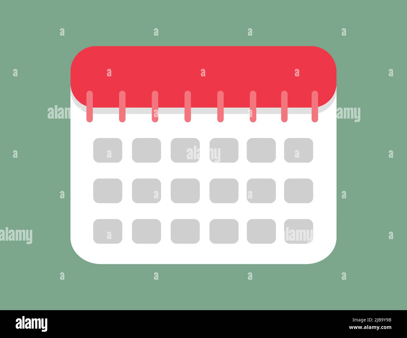 Flat Calendar Icon Vector with Date. Reminder Image Stock Vector Image ...