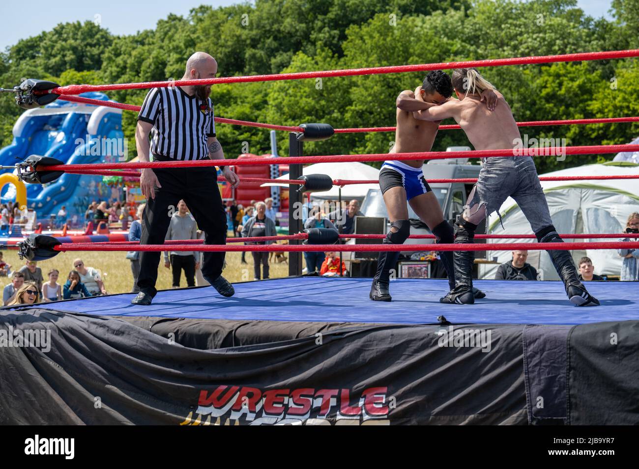 Brentwood Essex 4th June 2022 Essex Country Show, Brentwood Essex wrestling Credit Ian DavidsonAlamy Live News Stock Photo