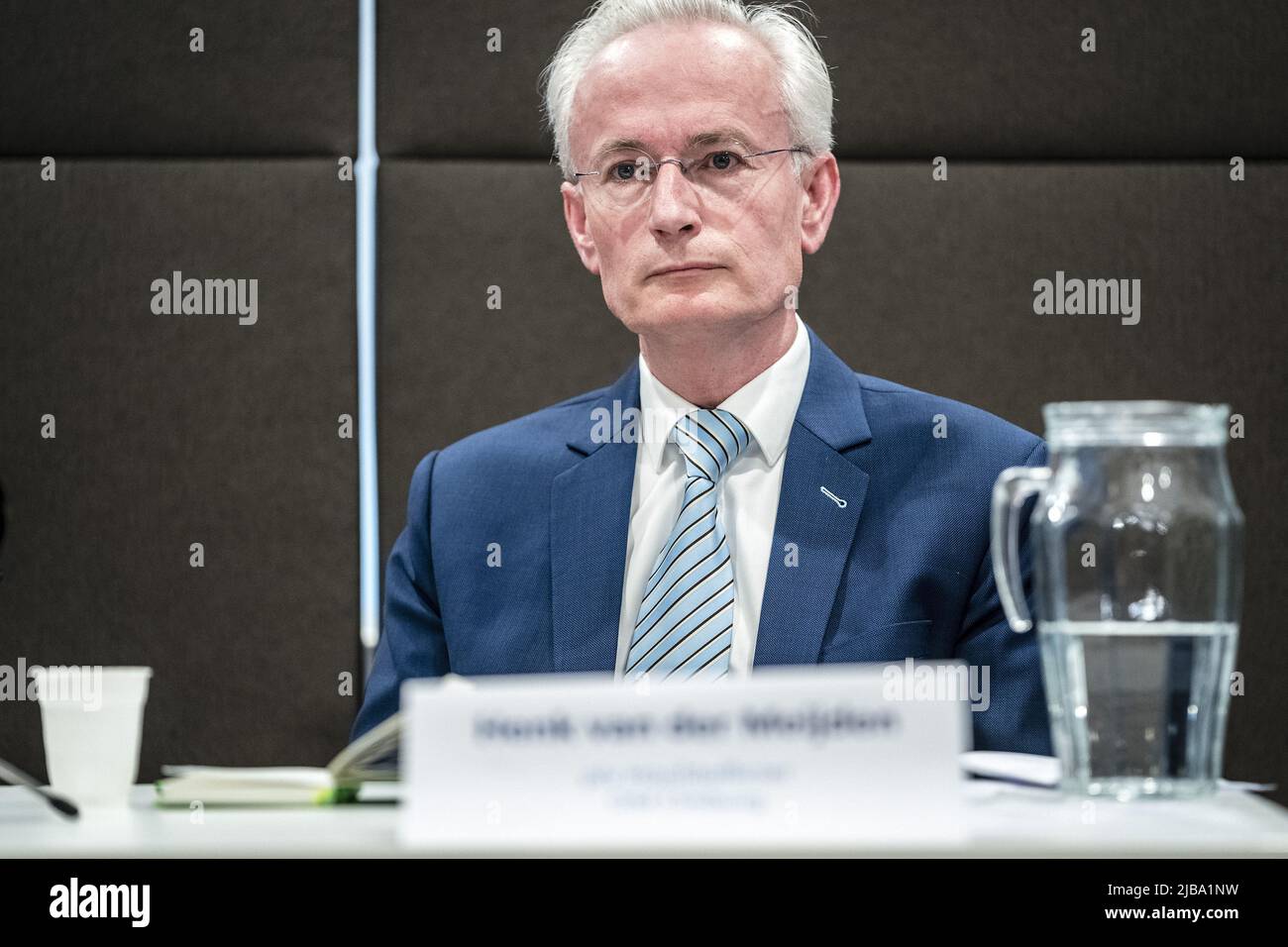 2022-06-04 16:40:35 MAASTRICHT - Mayor of Sittard-Geleen Xander Beenhakkers during a press conference at the police station about the case of the missing boy Gino. ANP ROB ENGELAAR netherlands out - belgium out Stock Photo