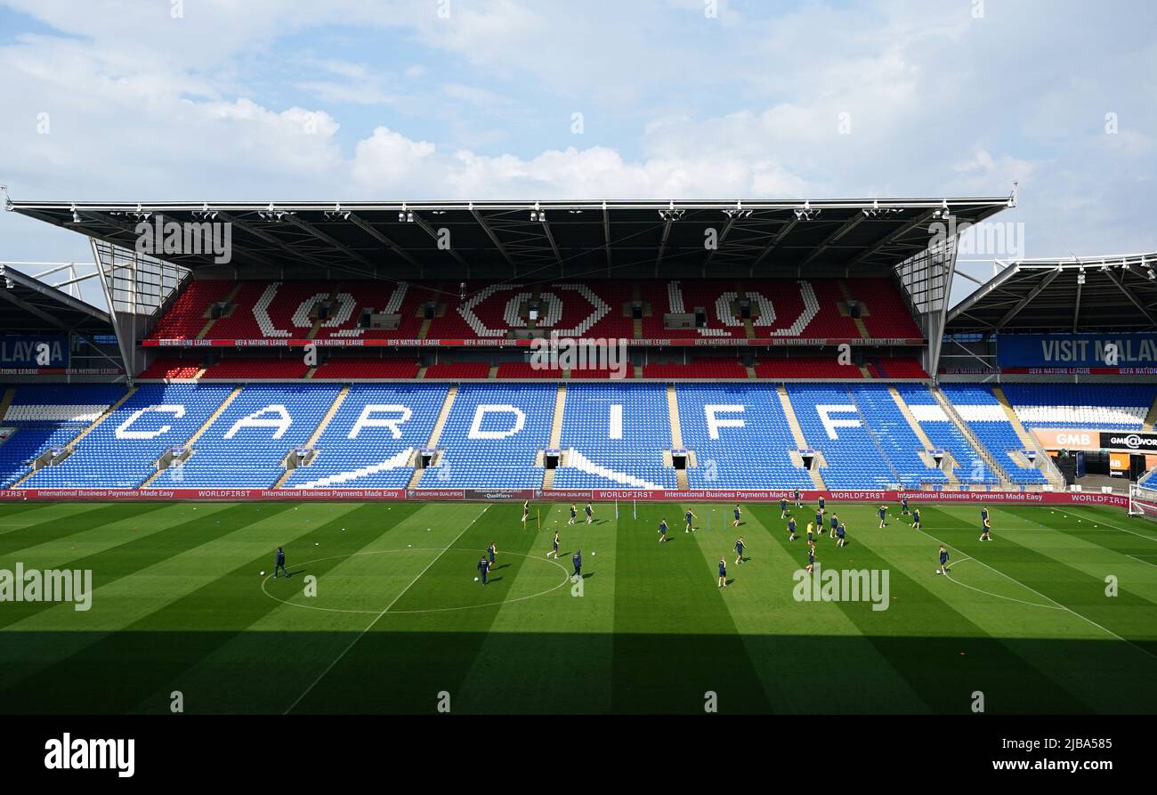 Ninian Stand at the Cardiff City Stadium Stock Photo - Alamy