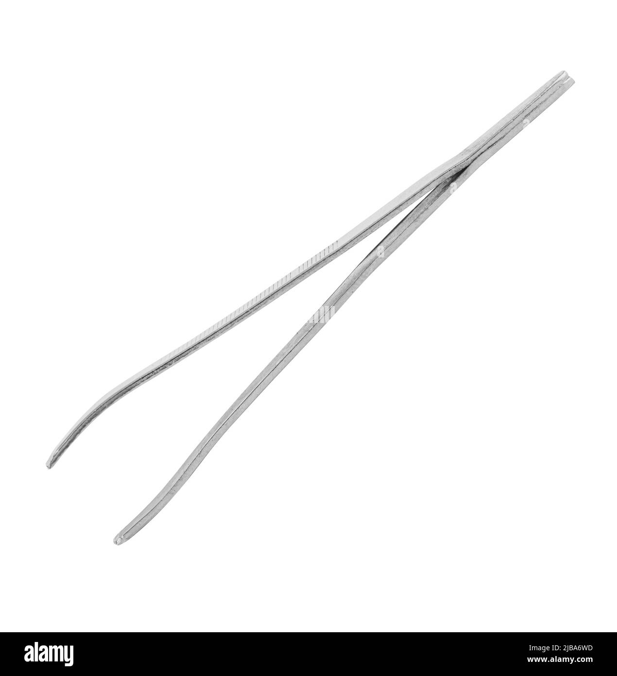 Eyebrow tweezers, cosmetic accessory, on a white background isolated Stock Photo