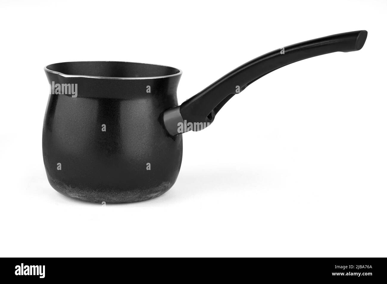 Turk for brewing coffee, utensils for making coffee, on a white