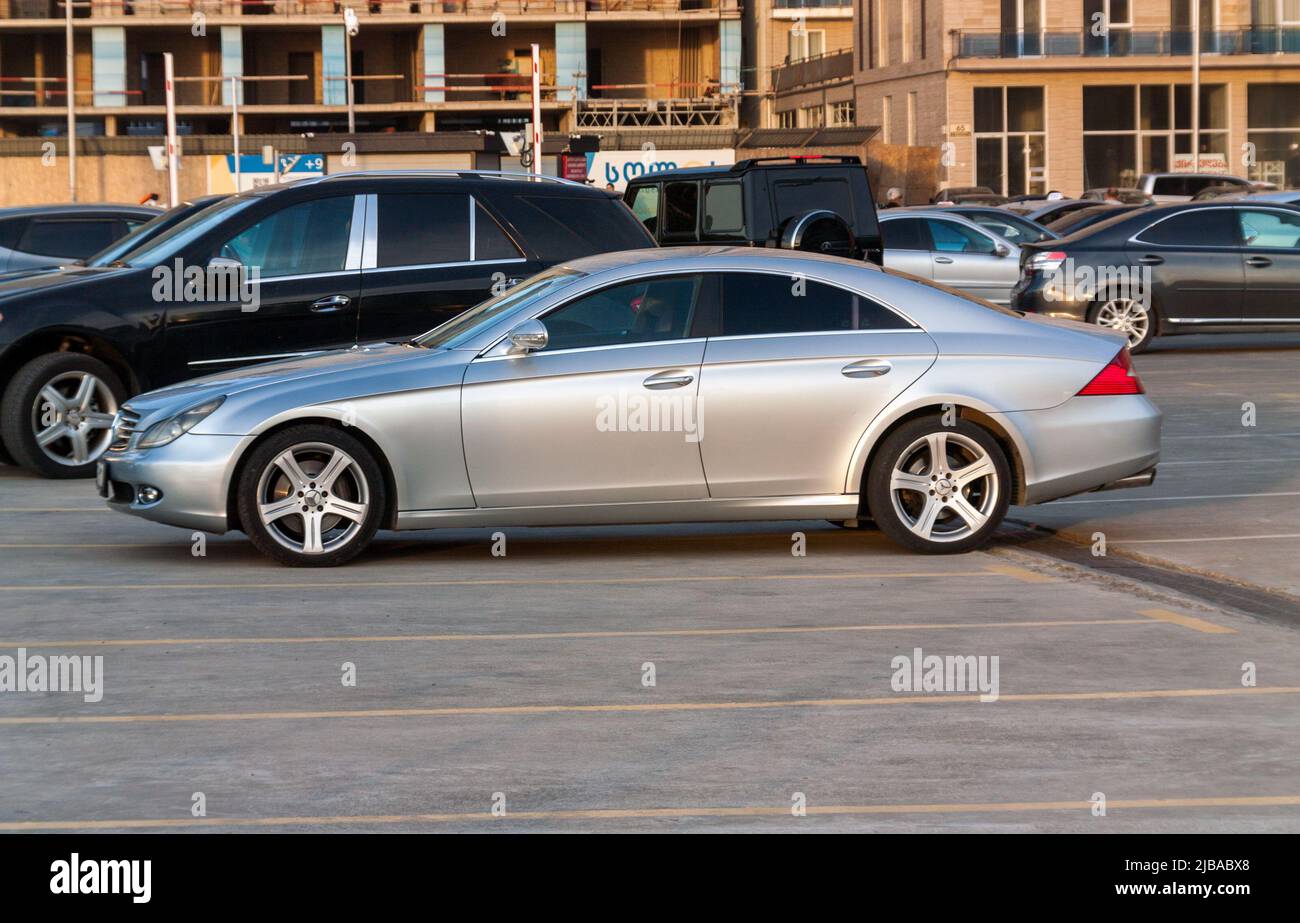Batumi. Georgia - February 12, 2020: Mercedes  on the streets of Batum Stock Photo