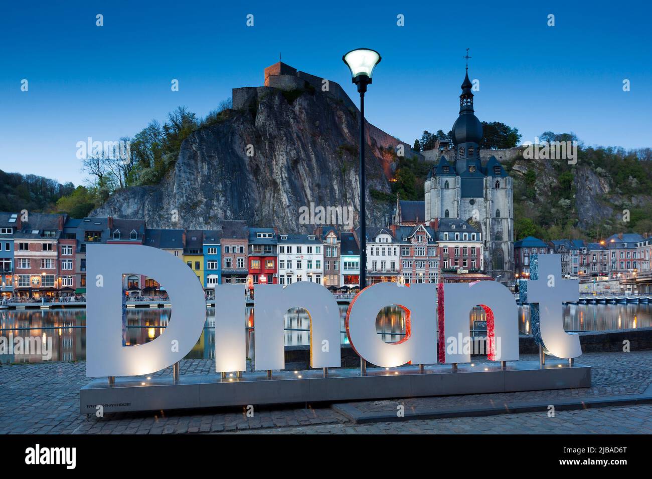 Village of Dinant, Namur, Wallonia, Belgium Stock Photo