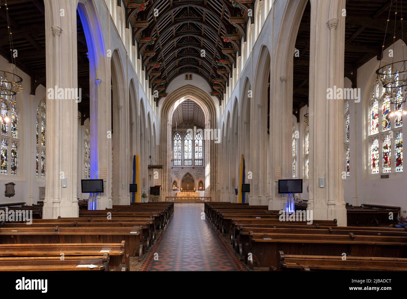 St Edmundsbury Cathedral, Angel Hill,, Bury St Edmunds, Suffolk, England, UK Stock Photo