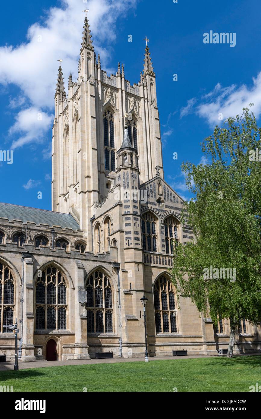 St Edmundsbury Cathedral, Angel Hill, Bury St Edmunds, Suffolk, England, UK Stock Photo