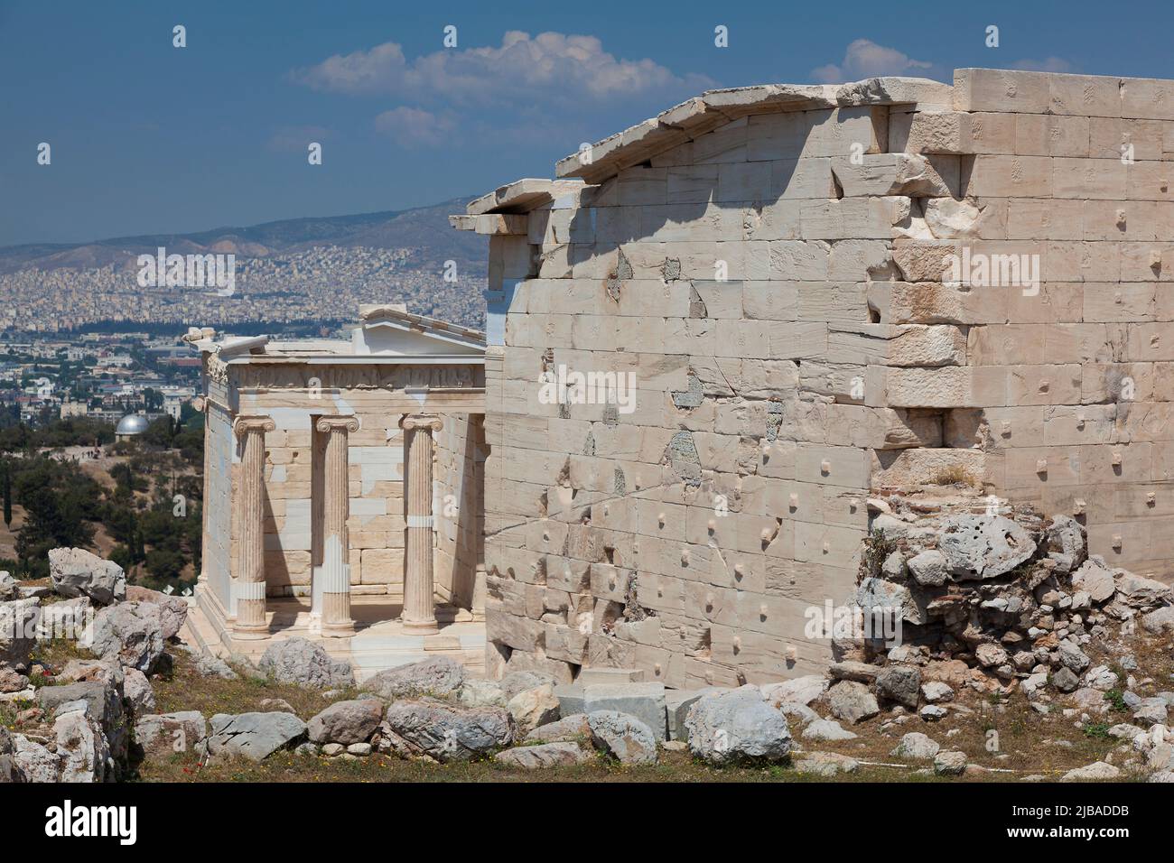 Ruins of the Acropolis, Athens, Greece Stock Photo