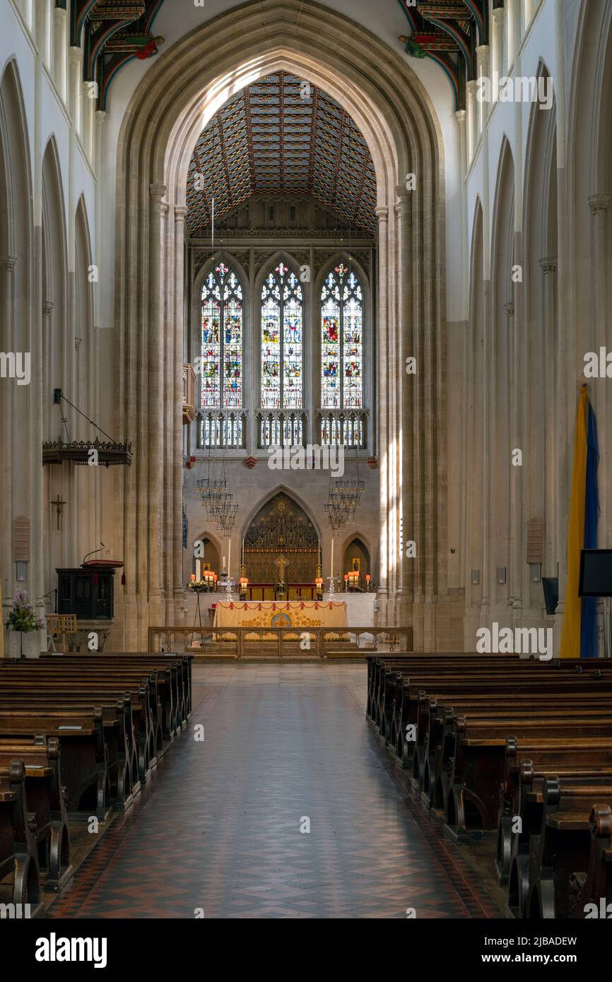 St Edmundsbury Cathedral, Angel Hill,, Bury St Edmunds, Suffolk, England, UK Stock Photo