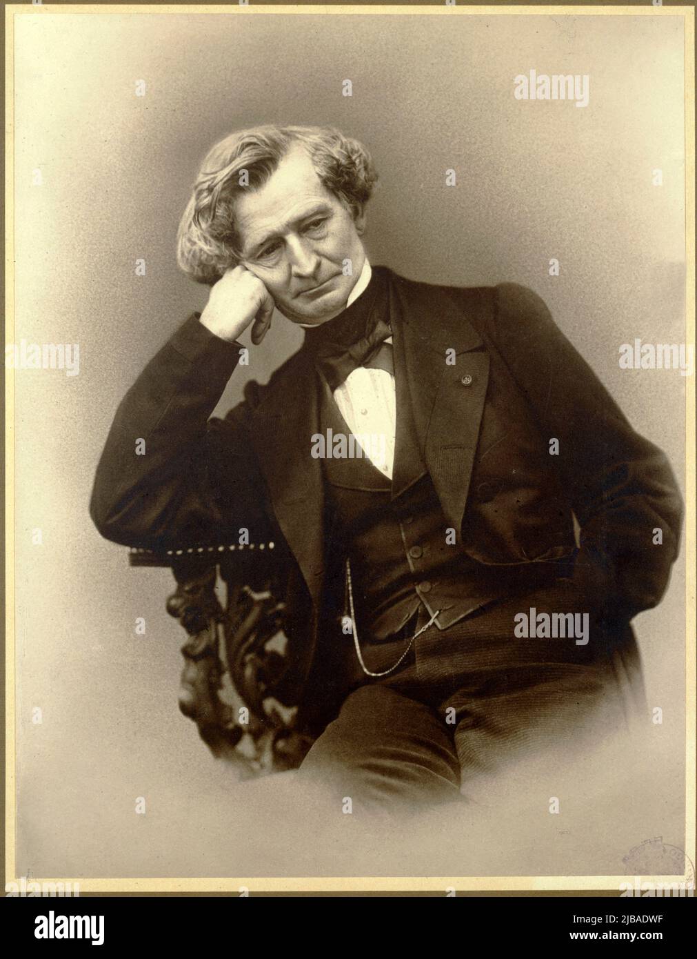Hector Berlioz by Nadar (Gaspard-Félix Tournachon)  in 1863 Stock Photo