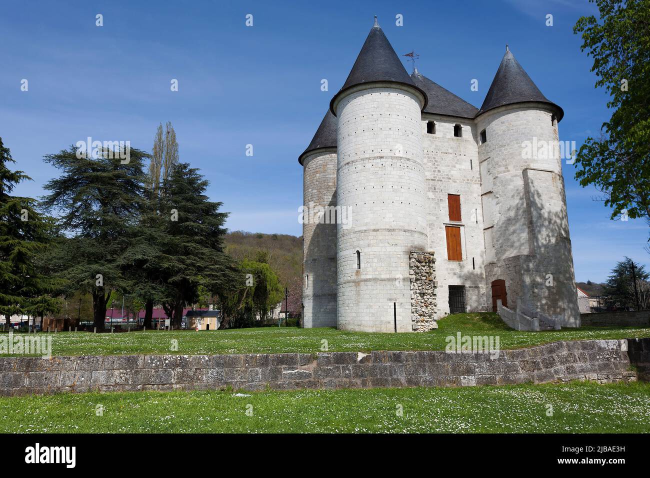 Tourelles castle, Vernon, Normandy, France Stock Photo