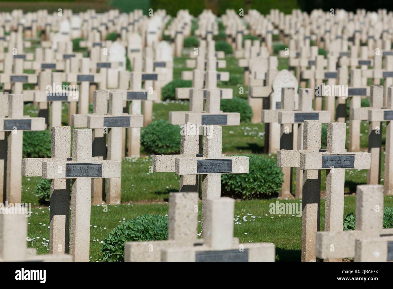Vauxbuin Cemetery, Picardie, France Stock Photo Alamy
