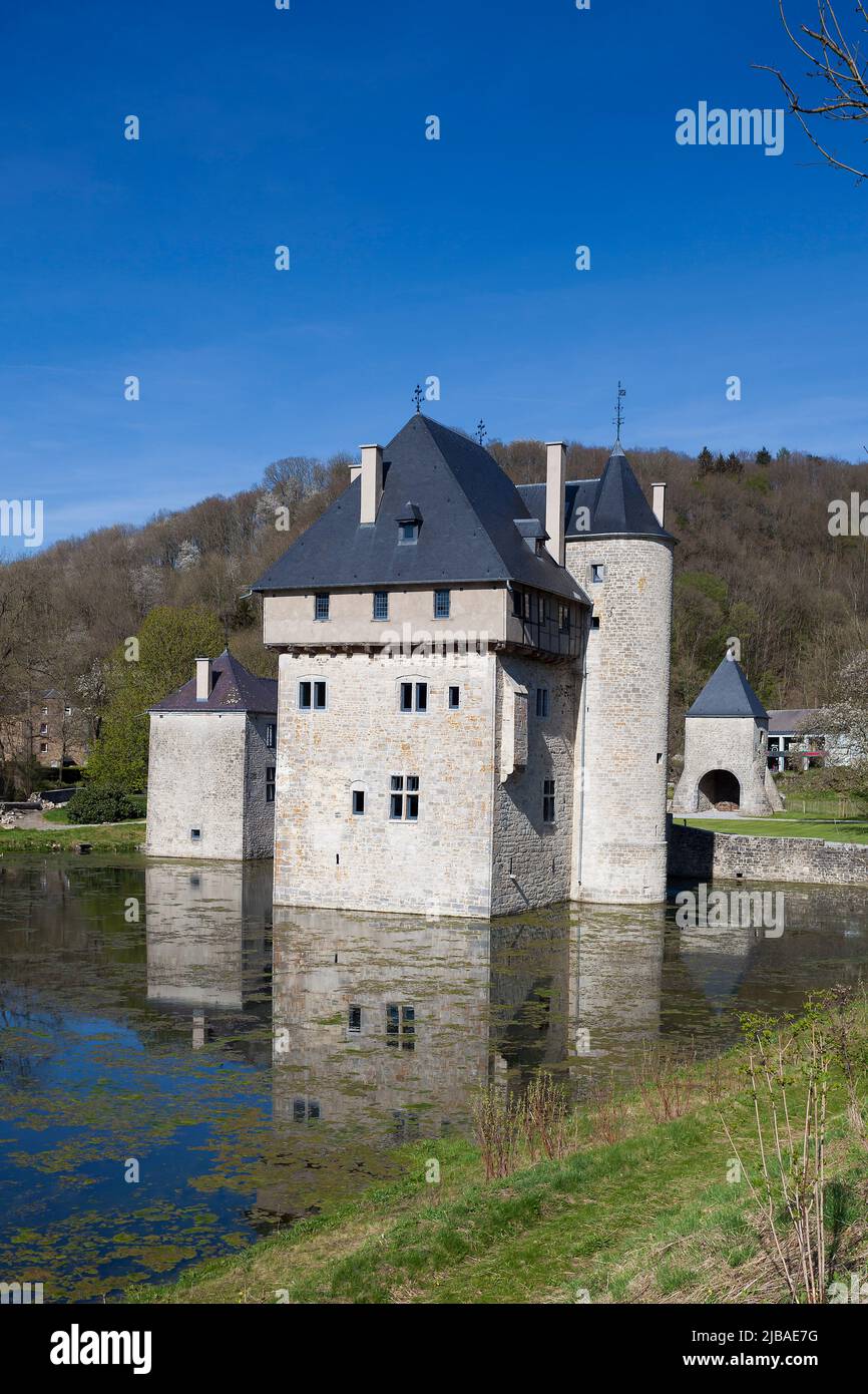 Carondelet castle, Crupet, Namur province, Ardennes, Belgium Stock Photo