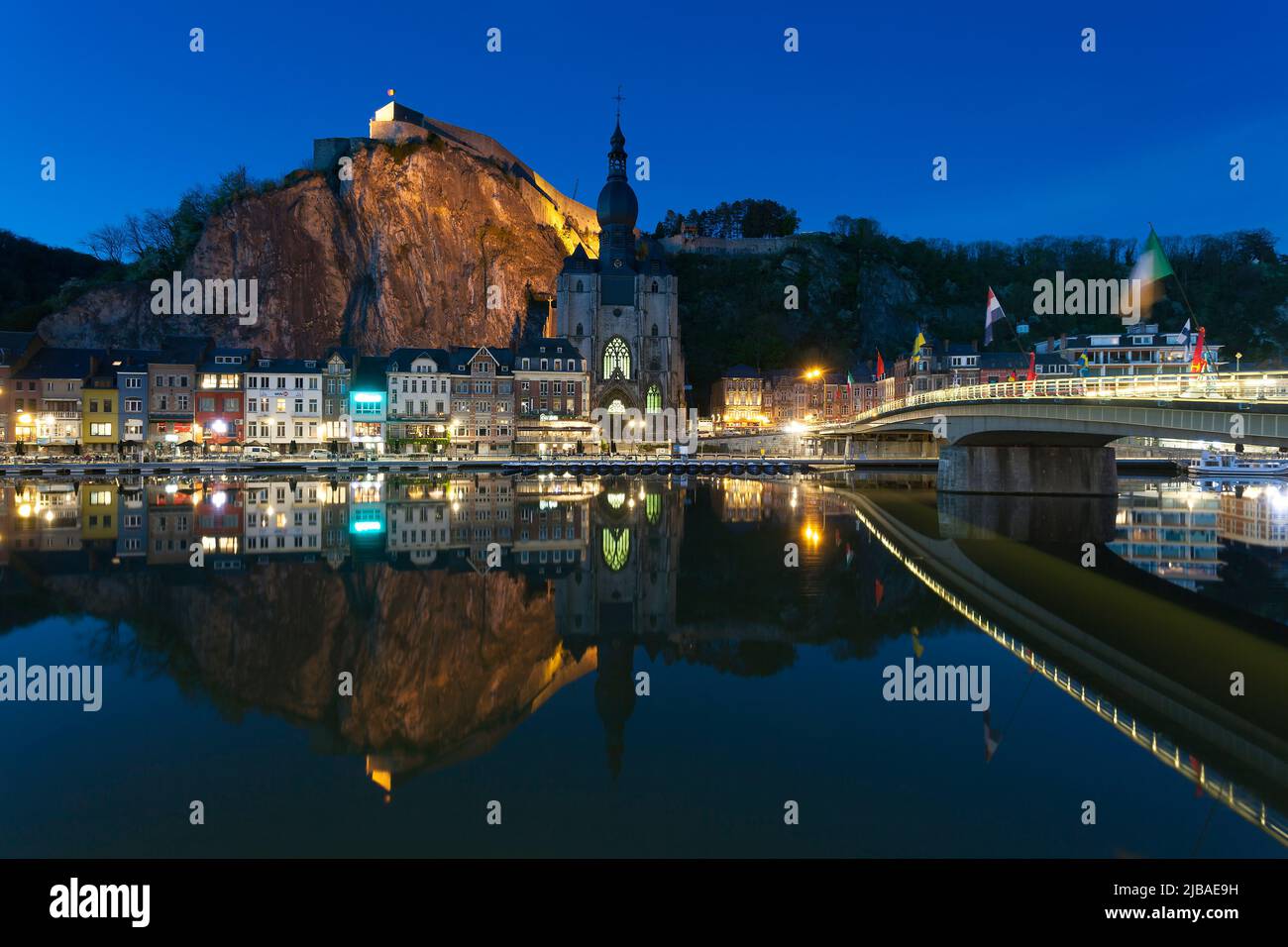 Village of Dinant, Namur, Wallonia, Belgium Stock Photo