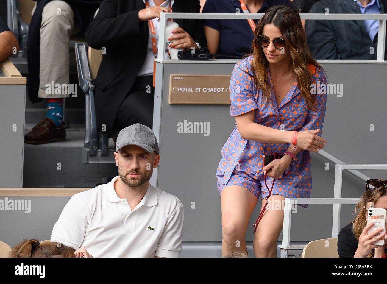 Denitsa Ikonomova in the stand during French Open Roland Garros 2022 on