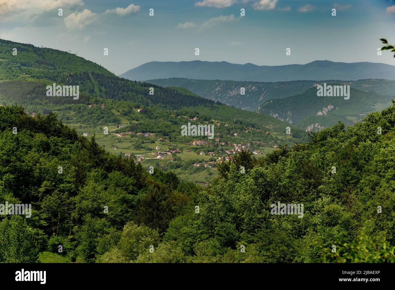 Mountains landscape in Bosnia and Hercegovina Stock Photo - Alamy